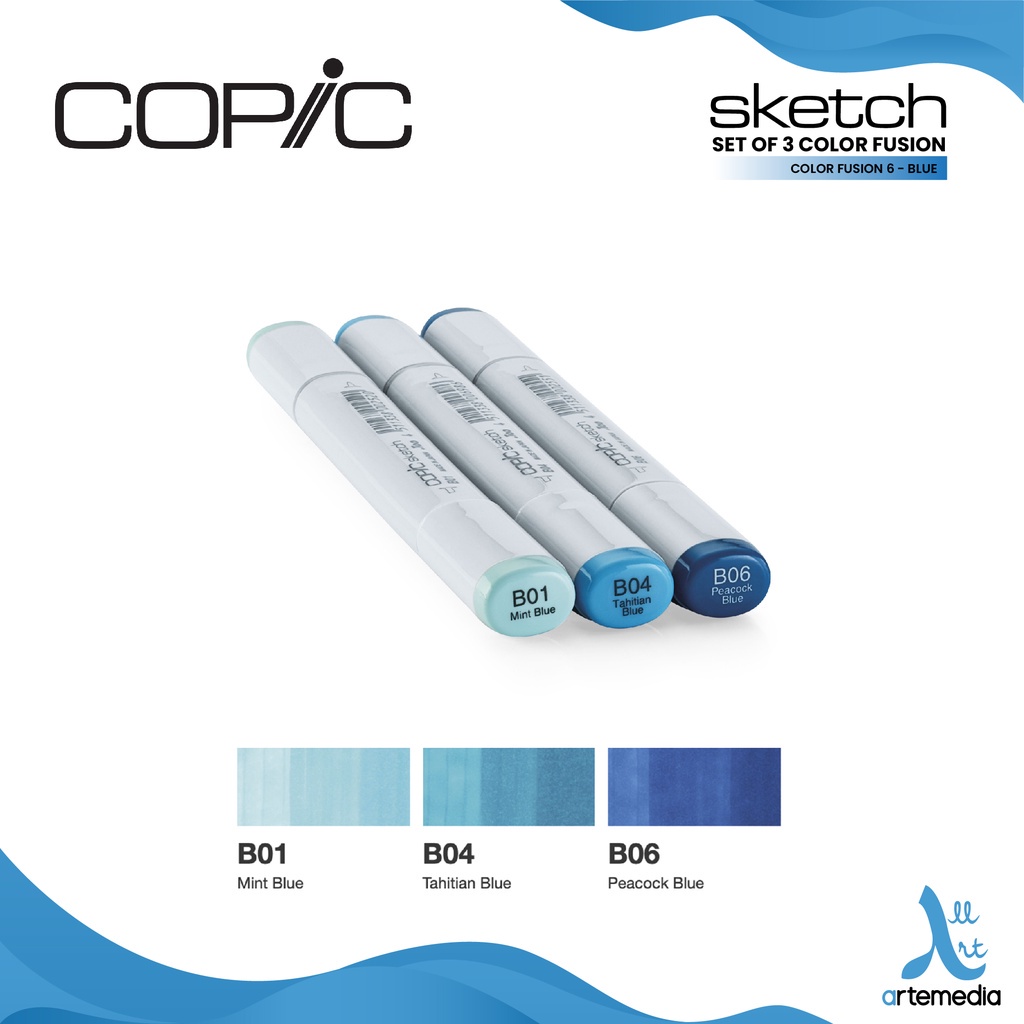 

Marker Copic Sketch Set 3 Color Fusion Brush Spidol Warna