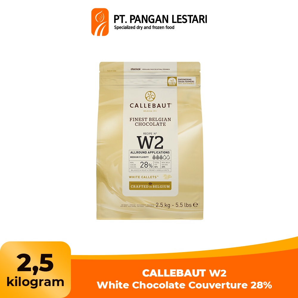 

CALLEBAUT W2 White Chocolate Couverture 28% 2,5 kg