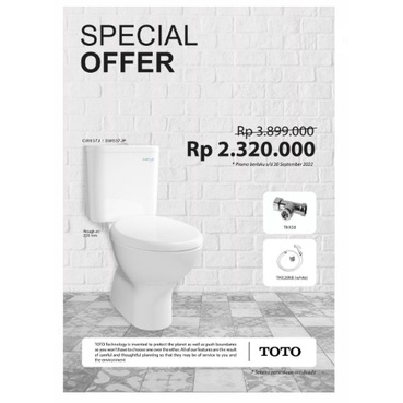 Promo Closet Duduk Toto /Cw637/Cw637J/Cw637Jw/F Murah