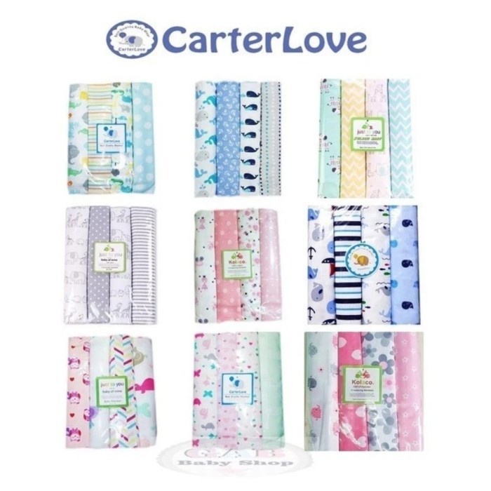 Bedong Carter - Kolaco  / Selimut Bayi - Bedong Bayi Set
