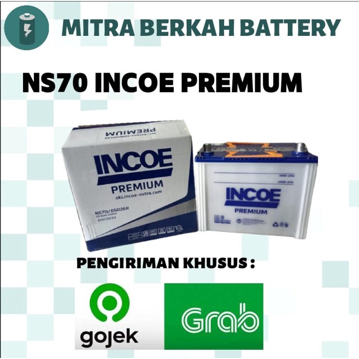 Terbatas Aki Basah Mobil Ns70 Incoe Premium Ready Stock