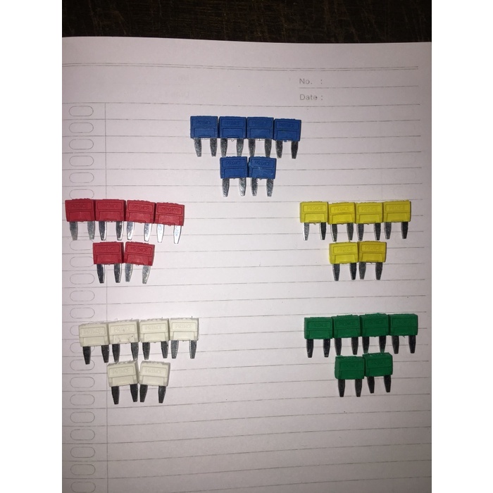 1 buah sekring tancap mini fuse mini dx mini keramik (warna ready) mahendra11shops