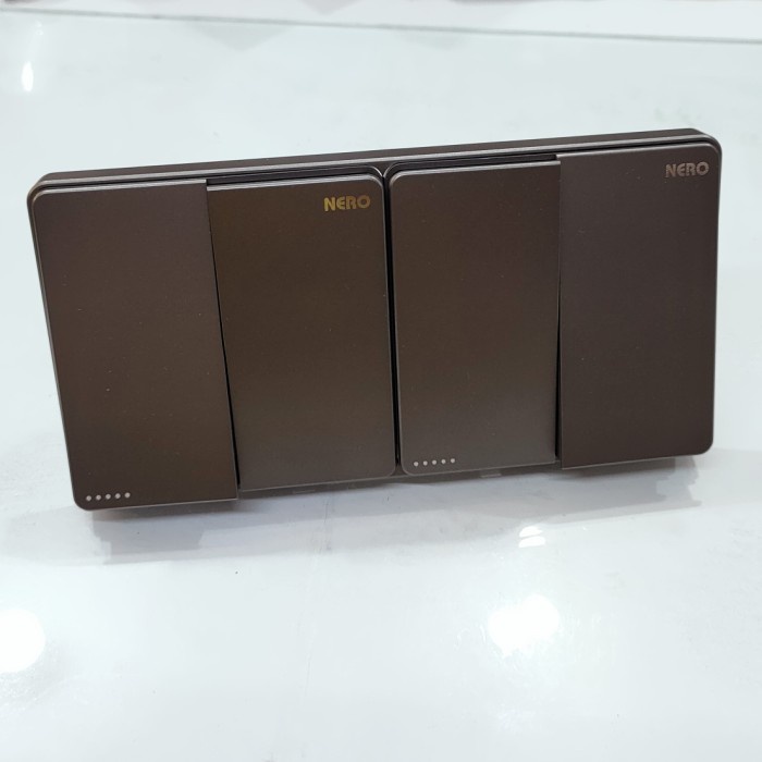 Saklar 4gang custom Nero Casa X2 grey