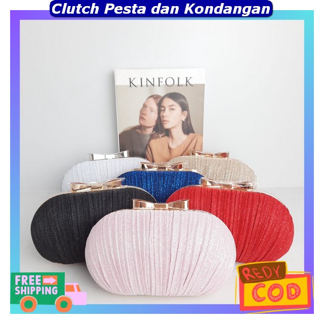 Clutch Bag Wanita Import Premium Tass Kecil Resepsi Wsnita Tas Kondangan Ibu Ibu Elegan Cloth Peremp