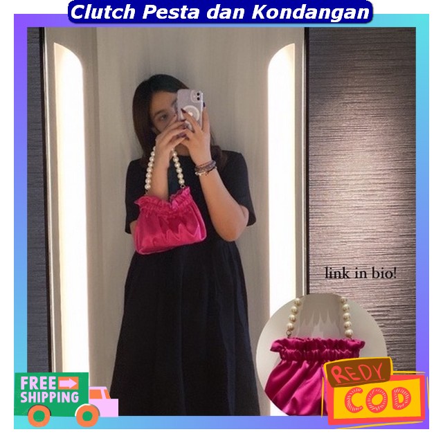 Clutch Bag Wanita Import Premium Tass Kecil Resepsi Wsnita Tas Kondangan Ibu Ibu Elegan Cloth Peremp