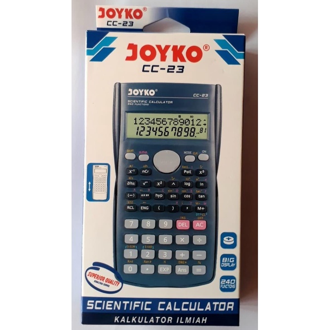 

TERLARIS - KALKULATOR SCIENTIFIC JOYKO CC-23 KALKULATOR ILMIAH
