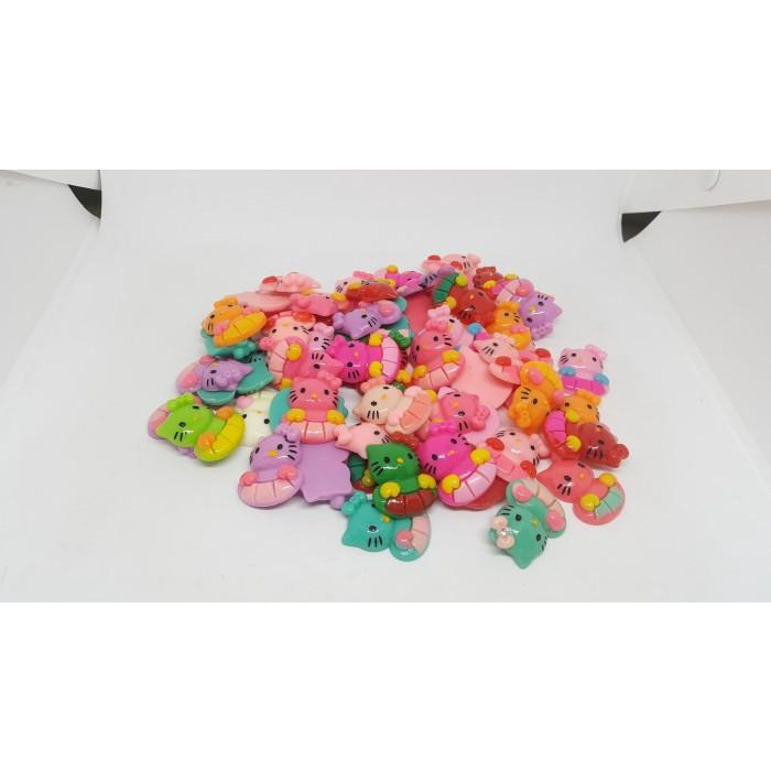 

TERLARIS - /100PCS, PENDANT AKSESORIS HELLO KITTY BANDUL CHARM KERAJINAN TAN