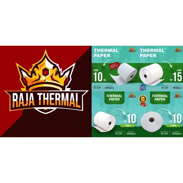 

TERLARIS - KERTAS STICKER THERMAL 100X150 MM LABEL THERMAL A6 500 PCS RESI