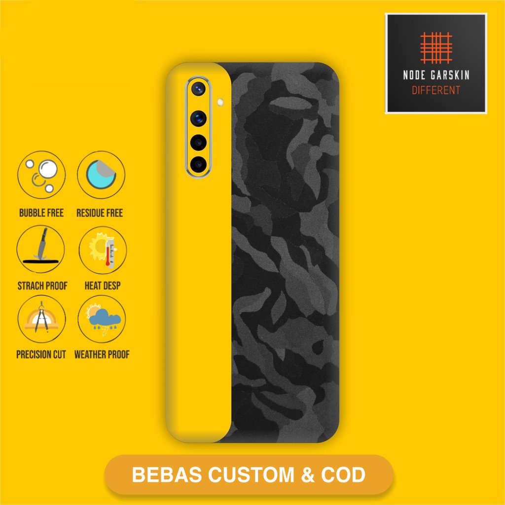 Garskin Skin Vinyl Realme 6 dan realme 6 pro - Bisa Custom - 13 Case Sticker Protector