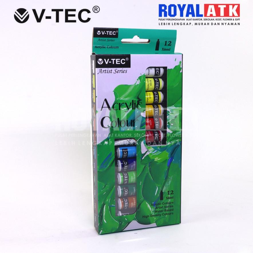 

Termurah Cat Acrylic Akrilik Paint Colour set 12warna V-Tec x 6 ml VT-612 RKS239