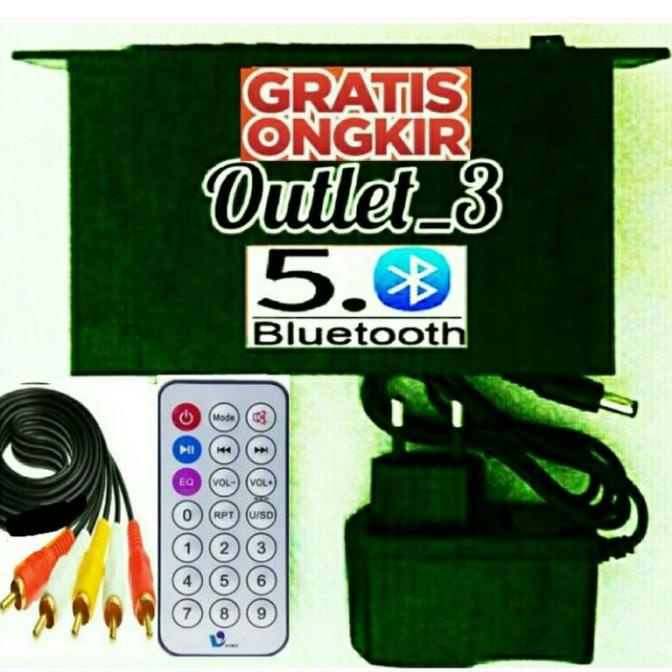 Kit Modul MP3 USB Bluetooth Mini Player Box Siap pakai lengkap Adaptor