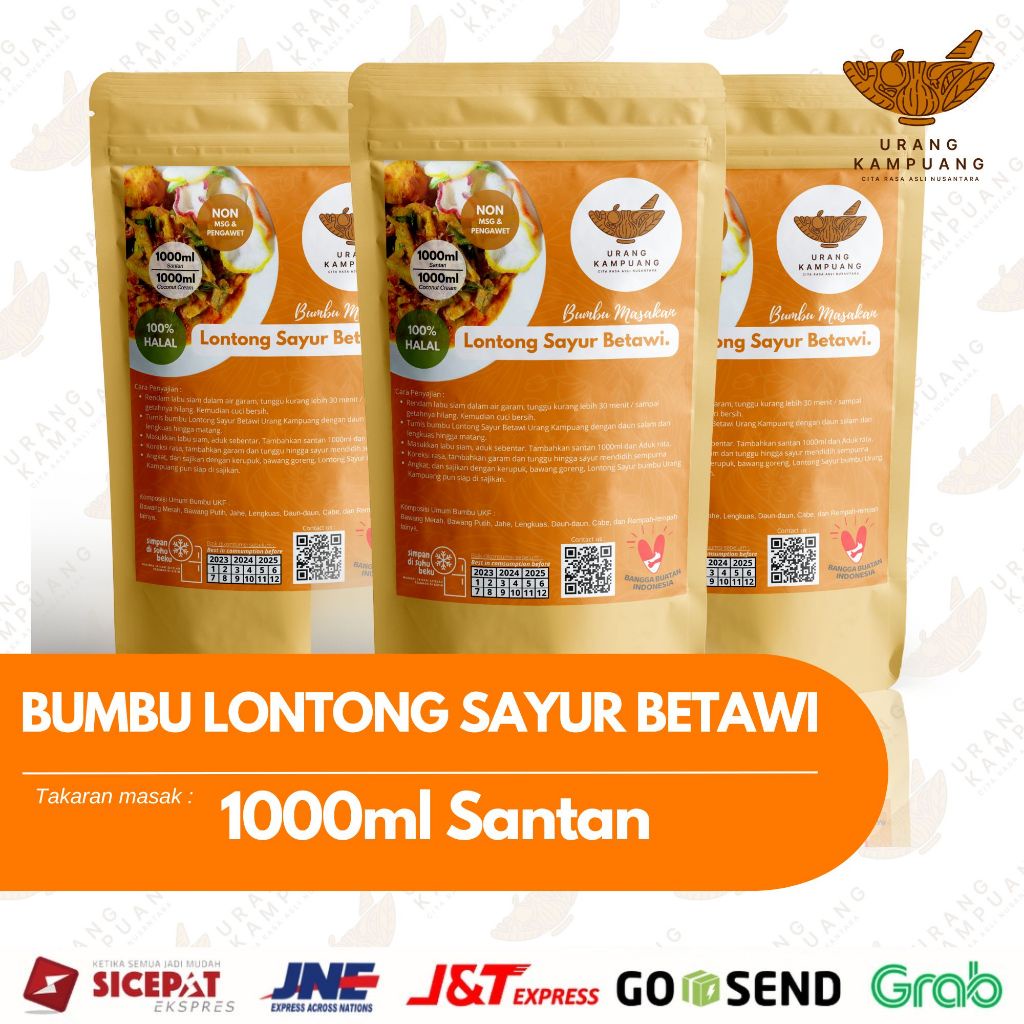 Bumbu Lontong Sayur Betawi 1000ml Santan Urang Kampuang Food