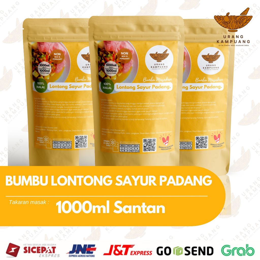 

Bumbu Lontong Sayur Padang 1000ml Santan Urang Kampuang Food