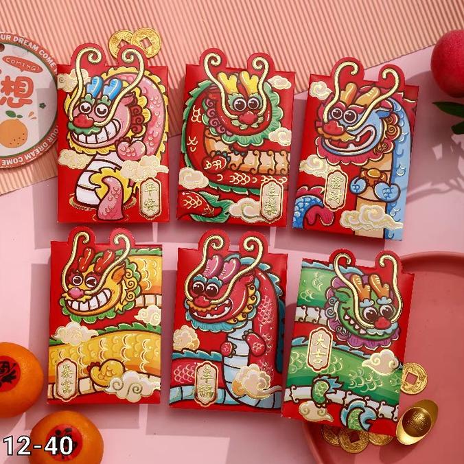 

Angpao Naga 2024 Model Kuping Pendek Angpau Imlek Isi 6 Premium Grosir Pengiriman Cepat