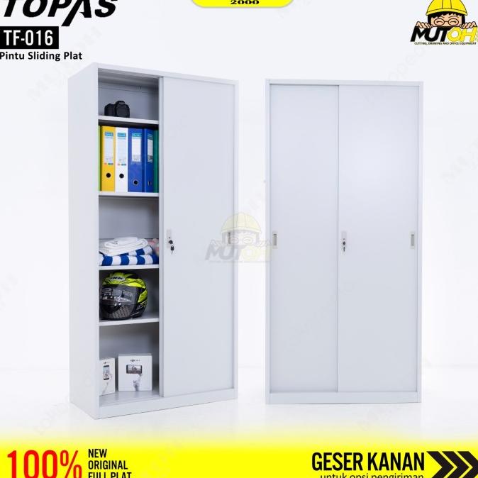 

[ Megaelektro99 ] Topas Tf-016 Lemari Arsip Besi Pintu Sliding Plat Original