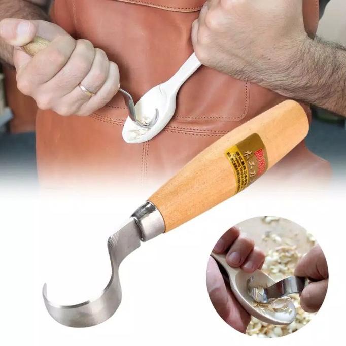 fif Pisau Ukir kayu model U wood carving knife