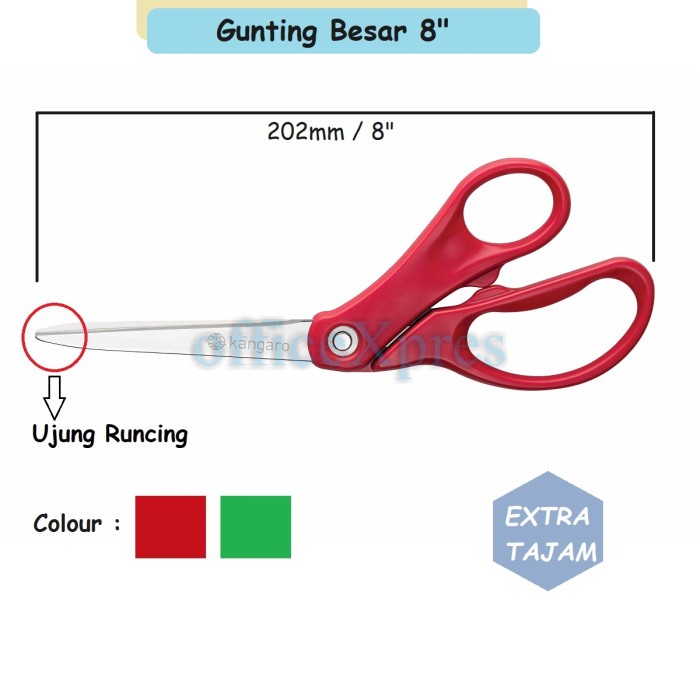 

Gunting Kertas Besar / Gunting Kain / Gunting 8 inch / Scissors SD-80