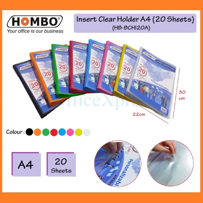 

Insert Clear Holder A4 20 Lembar / Map Plastik Pocket / Dokumen Keeper