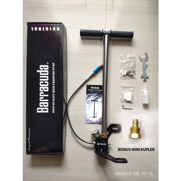 [Original] Pompa Pcp Murah Original Barracuda Kaki Lipat 4500 Psi Full Bonus Set Terbatas