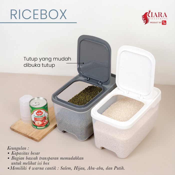 

Tempat Kacang Tempat Penyimpanan Makanan 5Kg Free As Takar