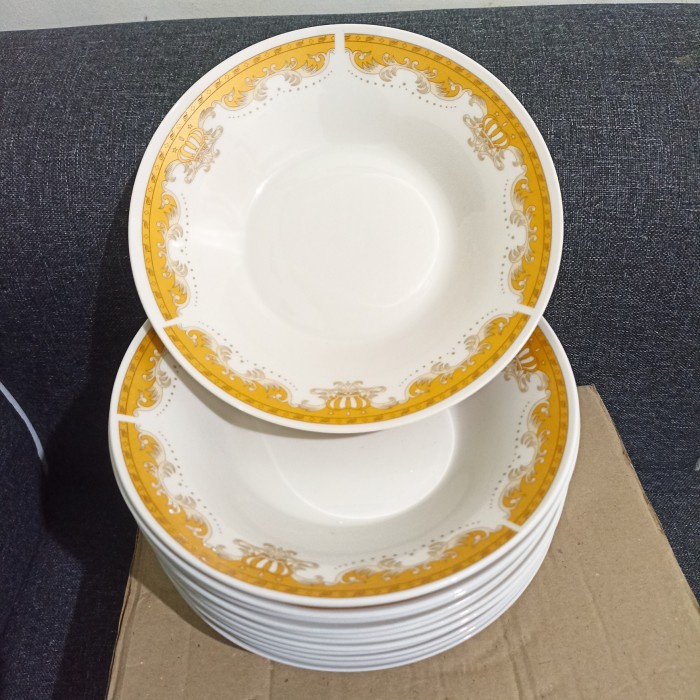 Promo Piring Makan Batik 1 Lusin Piring Makan Beling Piring Makan Keramik B