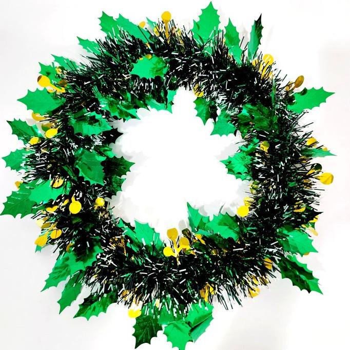 

Krans Daun Natal Merah Daun Lingkar Christmas Wreath Lonceng Natal Limited Edition