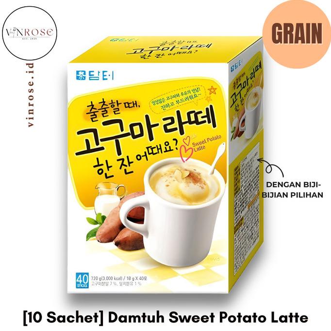 

populer] [10 Sachet] Damtuh Sweet Potato Latte Korea/ Minuman Grain