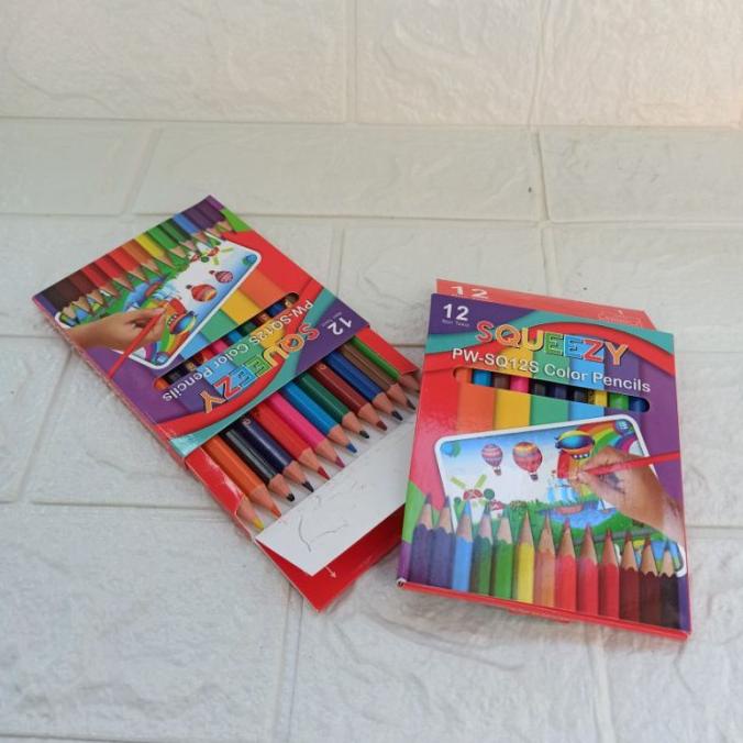 

```````] Pensil Warna Candy 12 warna pendek