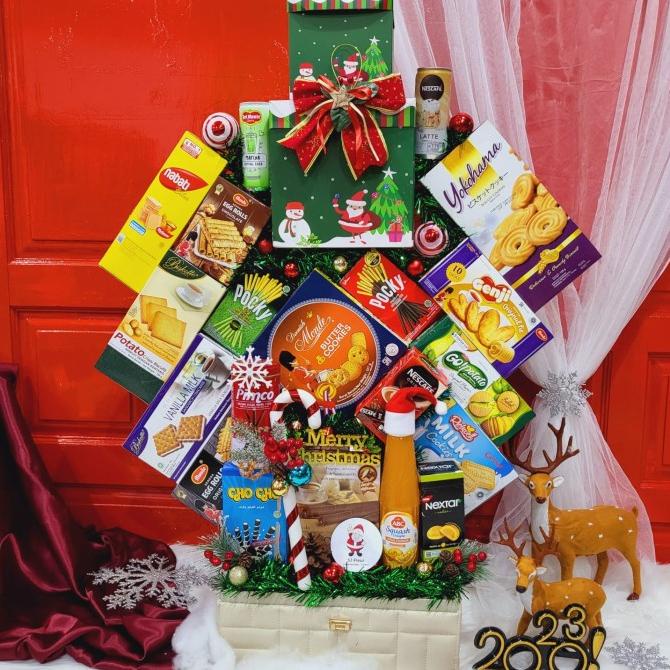 

Terlarisss - Paket Dekorasi Hampers Natal Christmas Parcel Hadiah Kue Kering 447 - Langsung Kirim