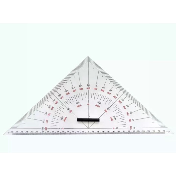 

Sarila Nautical Triangle Kent-Type 300 Mm Penggaris Segitiga Navigasi 300Mm