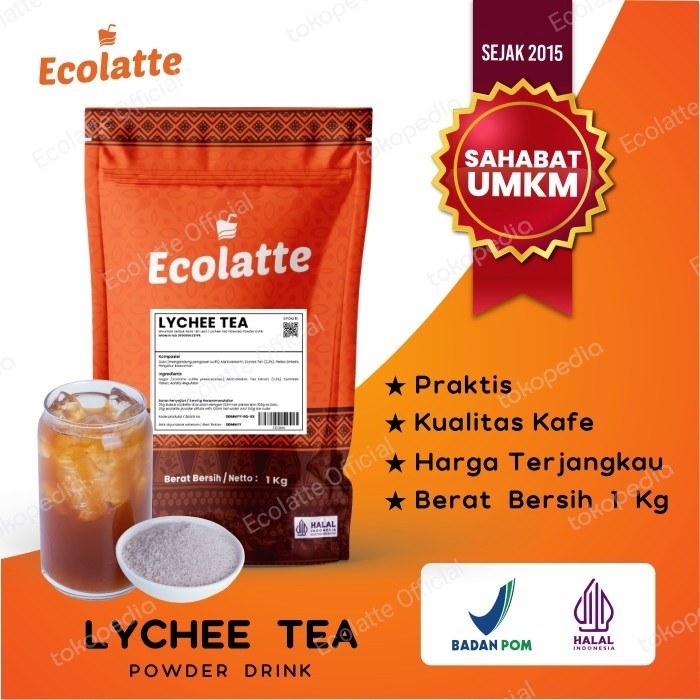 

Ecolatte Lychee Tea Kemasan 1Kg