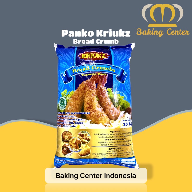 

Panko Kriukz Bread Crumb 10Kg - Tepung Roti Kriuk 10Kg