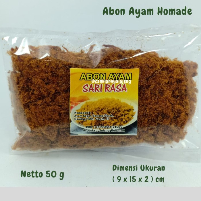 

Abon Ayam Original Homade Berserat Manis Gurih 50 G 100 G