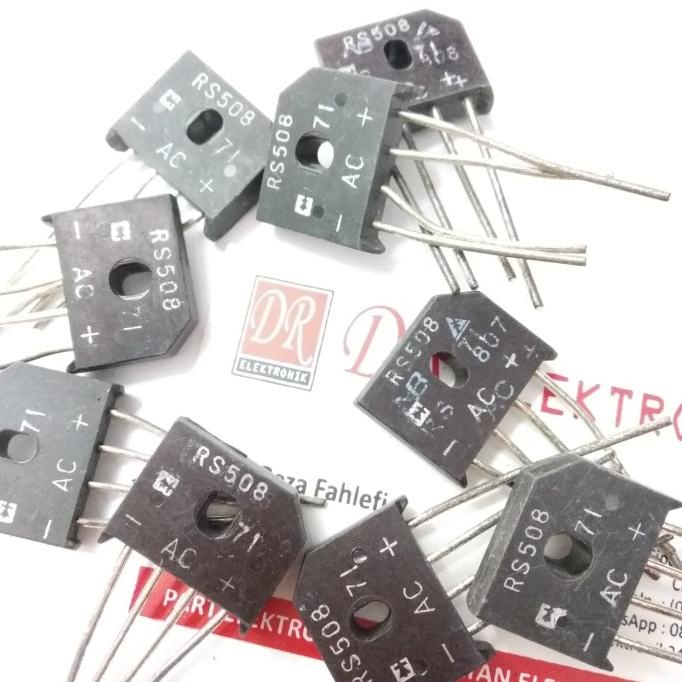 Dioda bridge sisir 5a 5 amper ampere 800v 800 volt RE508 4 kaki pin dre3 dijamin
