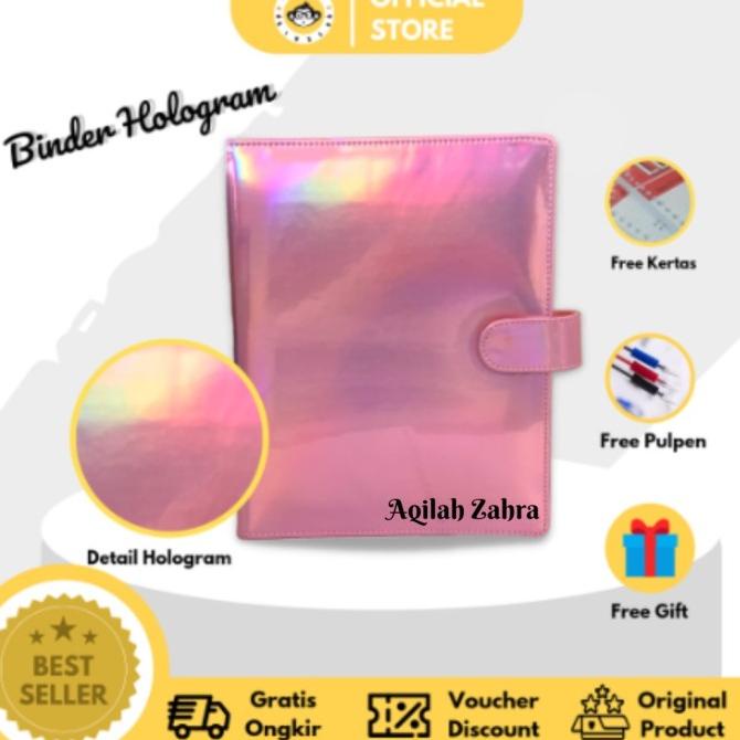 

Binder Hologram 20 Ring Free Custom Nama (A5) Dan 26 Ring (B5)