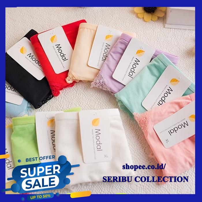 CELANA DALAM WANITA G STRING LINGERIE THONG BAHAN KATUN  BEBAS ONGKIR !!