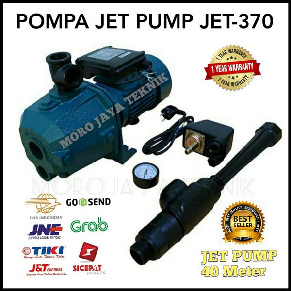 Pompa Jet Pump 40 Meter Otomatis Mesin Pompa Air Jet Pump Jet 370A Tanpa Tabung Barang Asli