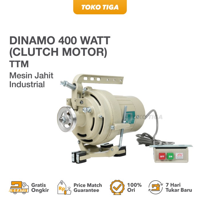Promo Dinamo Mesin Jahit Industrial 400 Watt Ttm (Clutch Motor)