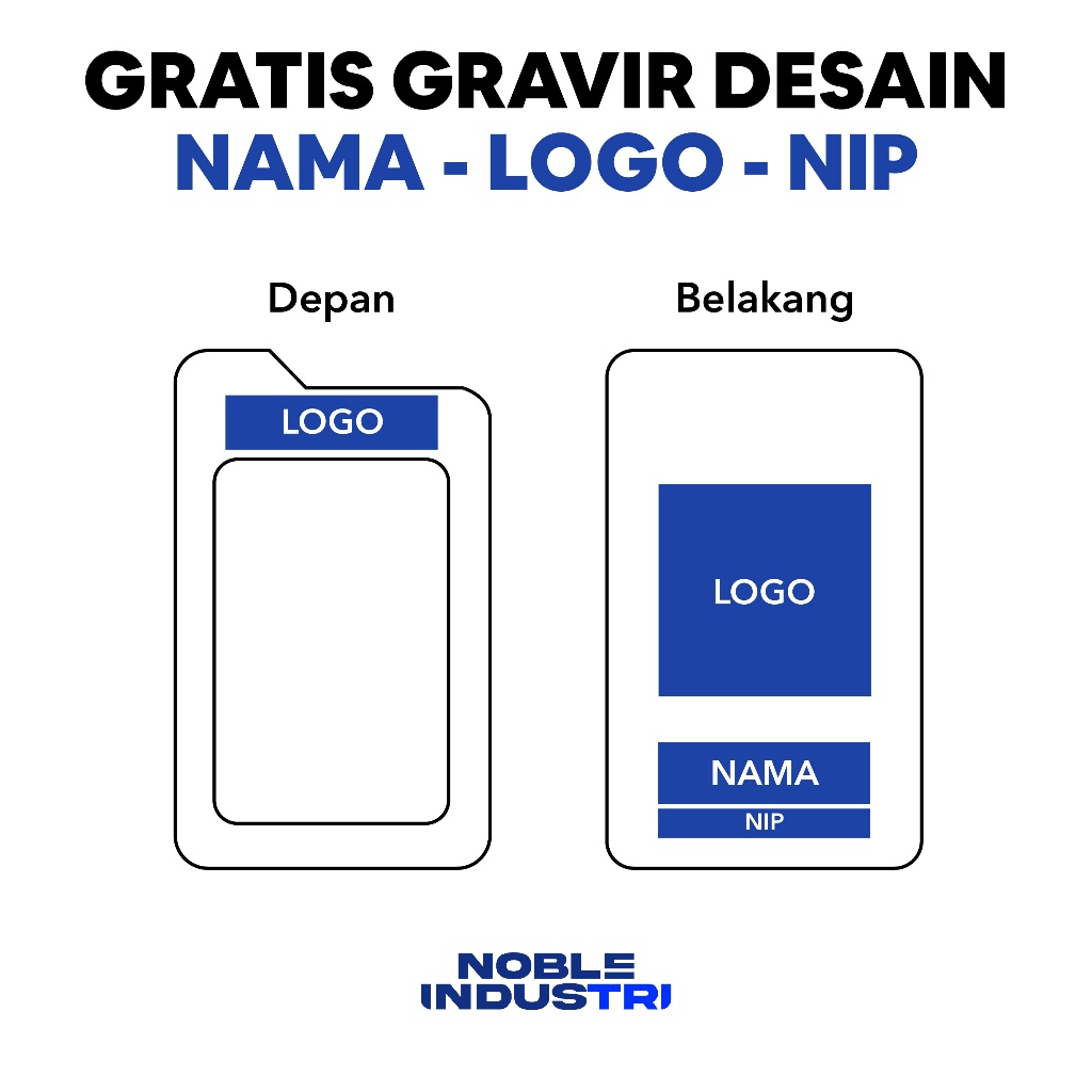 

Name Tag Id Card Kulit Free Custom Nama Dan Logo