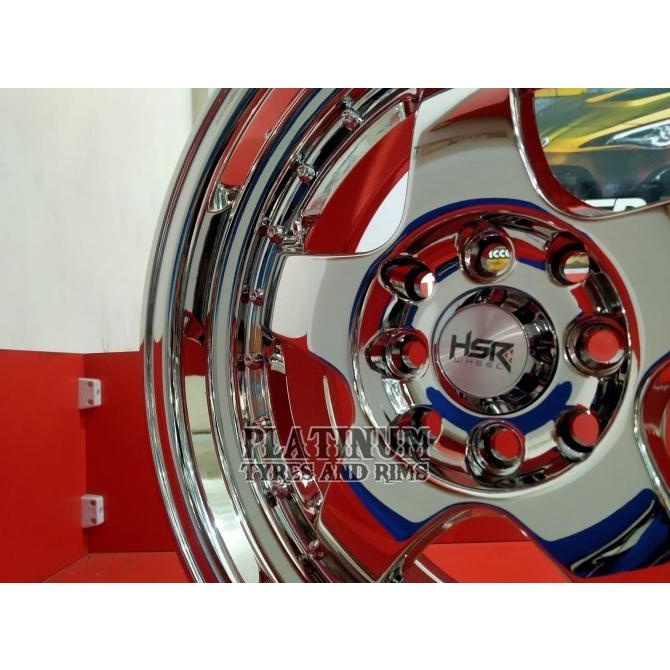 Jual Velg R16 Racing Chrome HSR Brisket Ring 16 Lubang 4 Baru