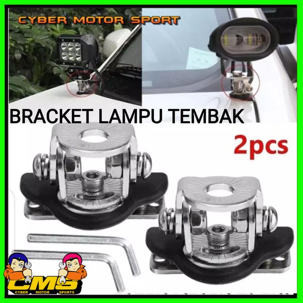 Bracket Lampu tembak. braket lampu tembak. dudukan lampu tembak. lampu sorot. lampu kabut. lampu
