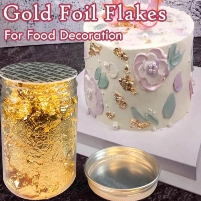 

Ready oke] foil emas dekorasi kue makanan 2 gr