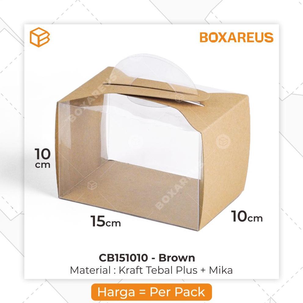 

Media Dus Kemasan Gable Cake Cupcake Box, Packaging, Clear Box | CB151010 (20 pcs) MD003