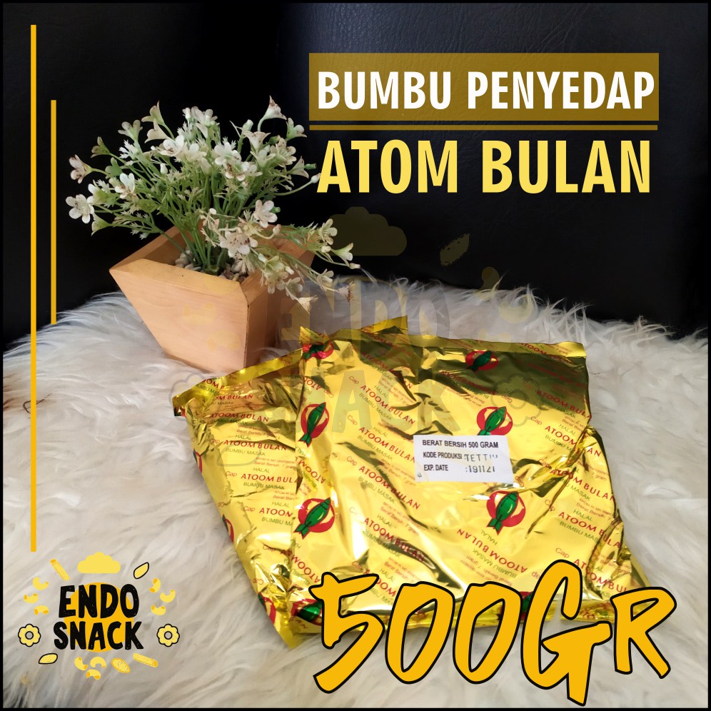 

Atom Bulan 500 Gr Bumbu Yedap Cap Atoom Bulan Bumbu Cilok Bumbu Masak Baso Aci