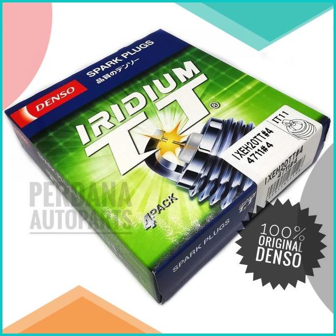 Busi Toyota Agya 1.2 / Calya 1.2 Asli DENSO Iridium TT Japan 20JVLZ3