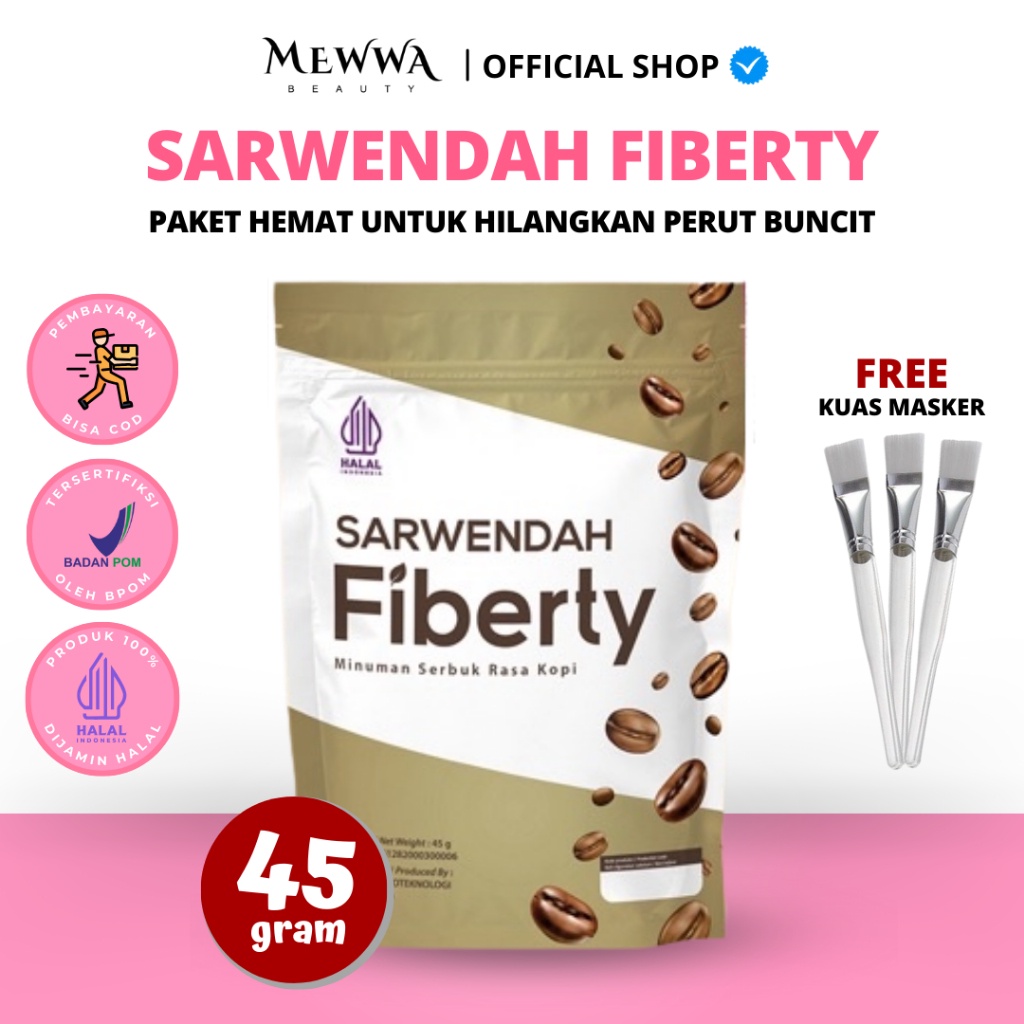 

[ Free Ongkir ] Sarwendah Kopi Fiberty Detox Slim & Healt 45Gr - Fiber Numan Serat Bpom