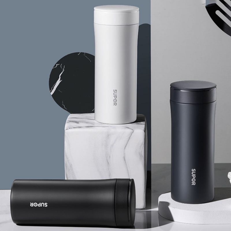 Cangkir Vakum Supor Pria dan Wanita, Pembuat Teh Portabel Bisnis Kelas Atas Kapasitas Besar316LGelas