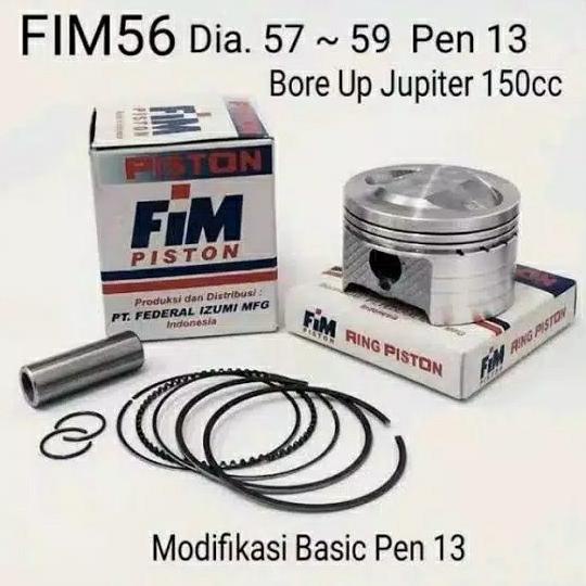 SALE PISTON KIT FIM 56 uk 57 57,5 58 58,5 59 mm pen 13 mm jupiter z vega Termurah