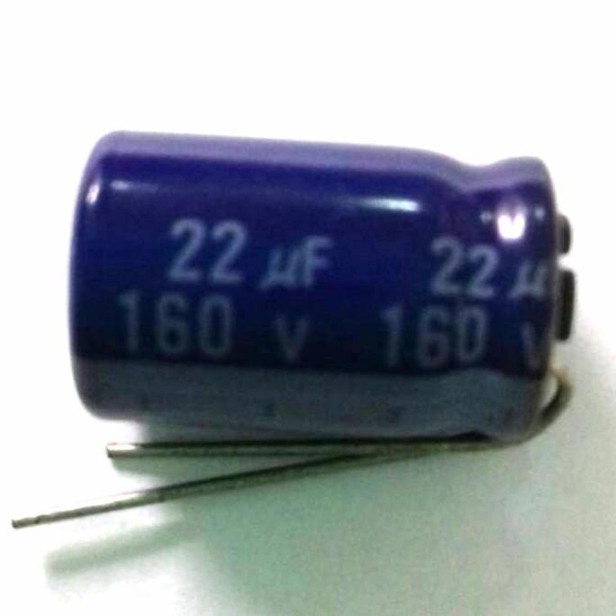 Elco Capasitor Kapasitor PANASONIC 22uf 160v 22 mf mikro 160v 160 volt dre3 Buru Order