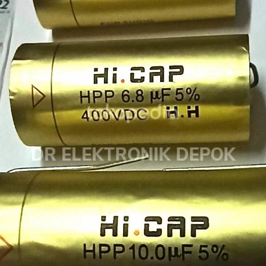 Update Kapasitor nonpolar Hi Cap HiCap 6,8uf 6,8 6,8uf 6.8 mikro 400v 400volt dre3 Juara